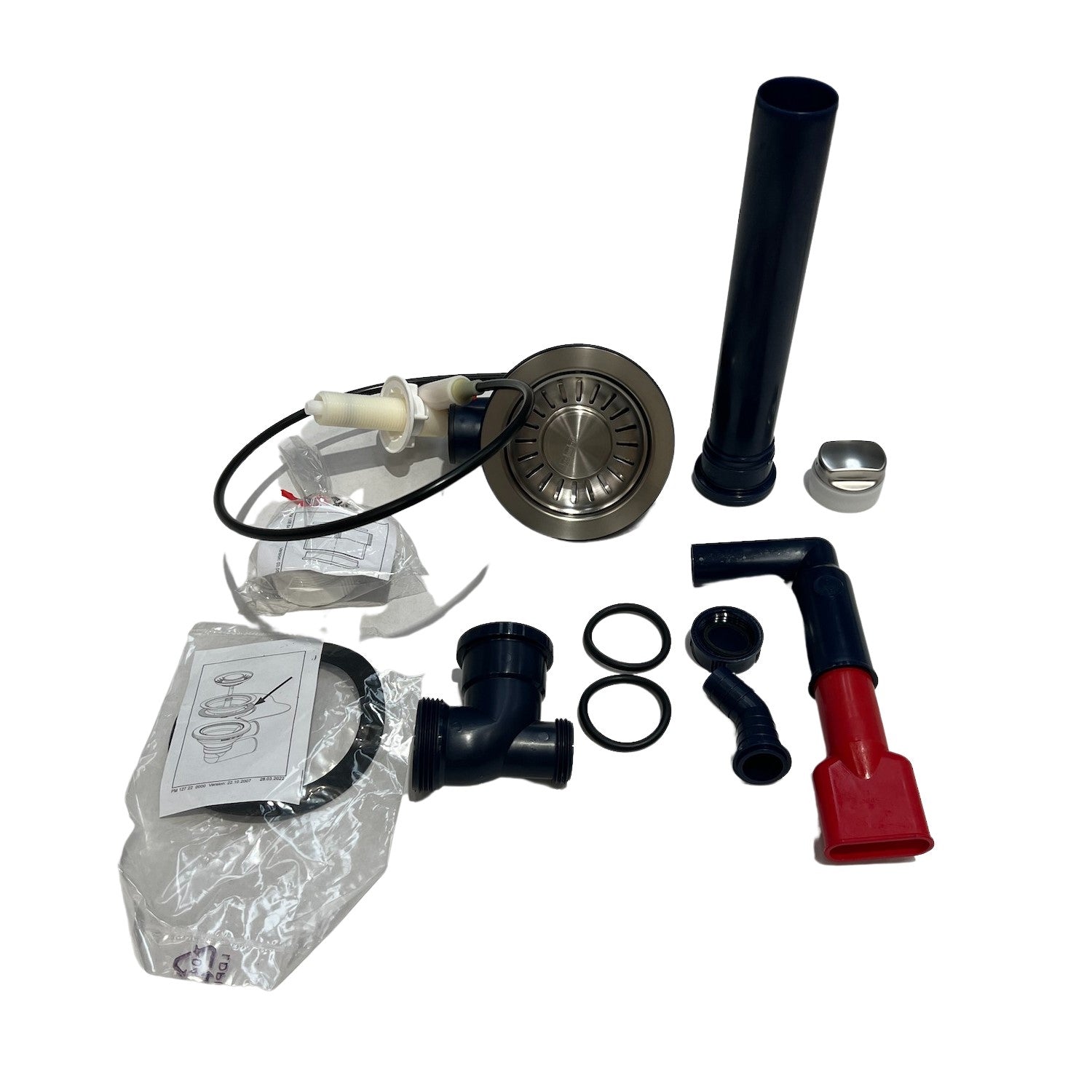 Franke Sirius S2D611CB 1.0 Bowl Tectonite Carbon Black Reversible Kitchen Sink